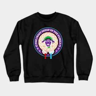 The crazy sheep of the family Crewneck Sweatshirt